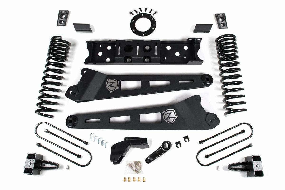 ZONE 2019-2024 Fits RAM 3500 4" Radius Arm Gas 3" Rear Block W/o Overload No Shocks ZOND101