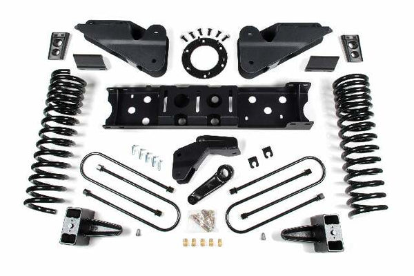 ZONE 2019-2024 Fits RAM 3500 5.5" Radius Arm Bracket 5" Rear Block W/o Overload Gas 6-Bolt T-case No Shocks ZOND119