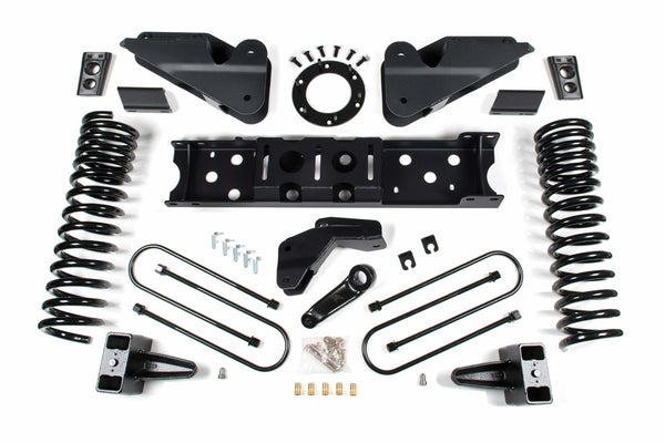 ZONE 2019-2024 Fits RAM 3500 4.5" Radius Arm Bracket 3" Rear Block W/o Overload Diesel 6-Bolt T-case No Shocks ZOND88