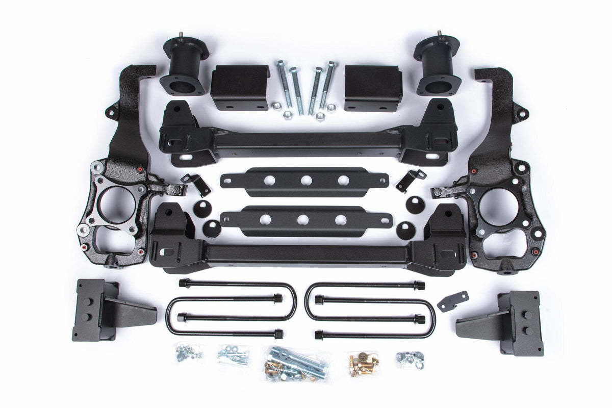ZONE 2021-2024 Fits Ford F150 2WD 6" Suspension Lift Kit, 4" Rear Lift, Block Spacer Front, No Shocks F121
