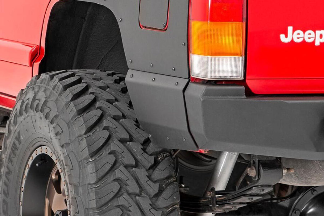 Rough Country Quarter Panel Armor Rear compatible with Jeep Cherokee Xj 2Wd/4Wd (1997-2001) 10572