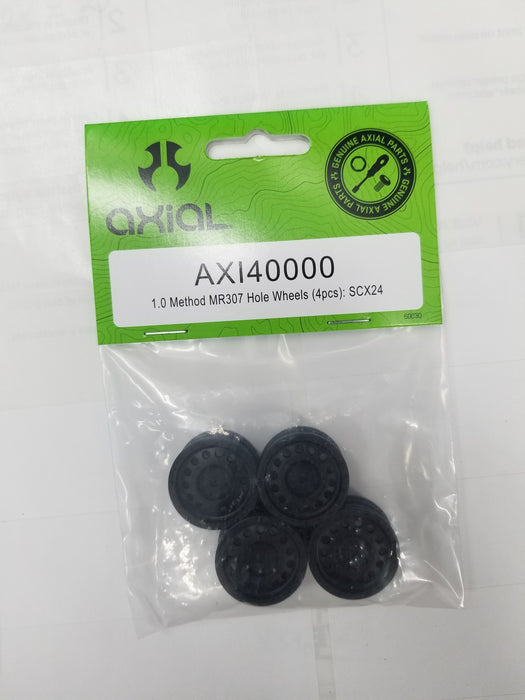 Axial 1.0 Method MR307 Hole Wheels 4pcs SCX24 AXI40000 Elec Car/Truck Replacement Parts