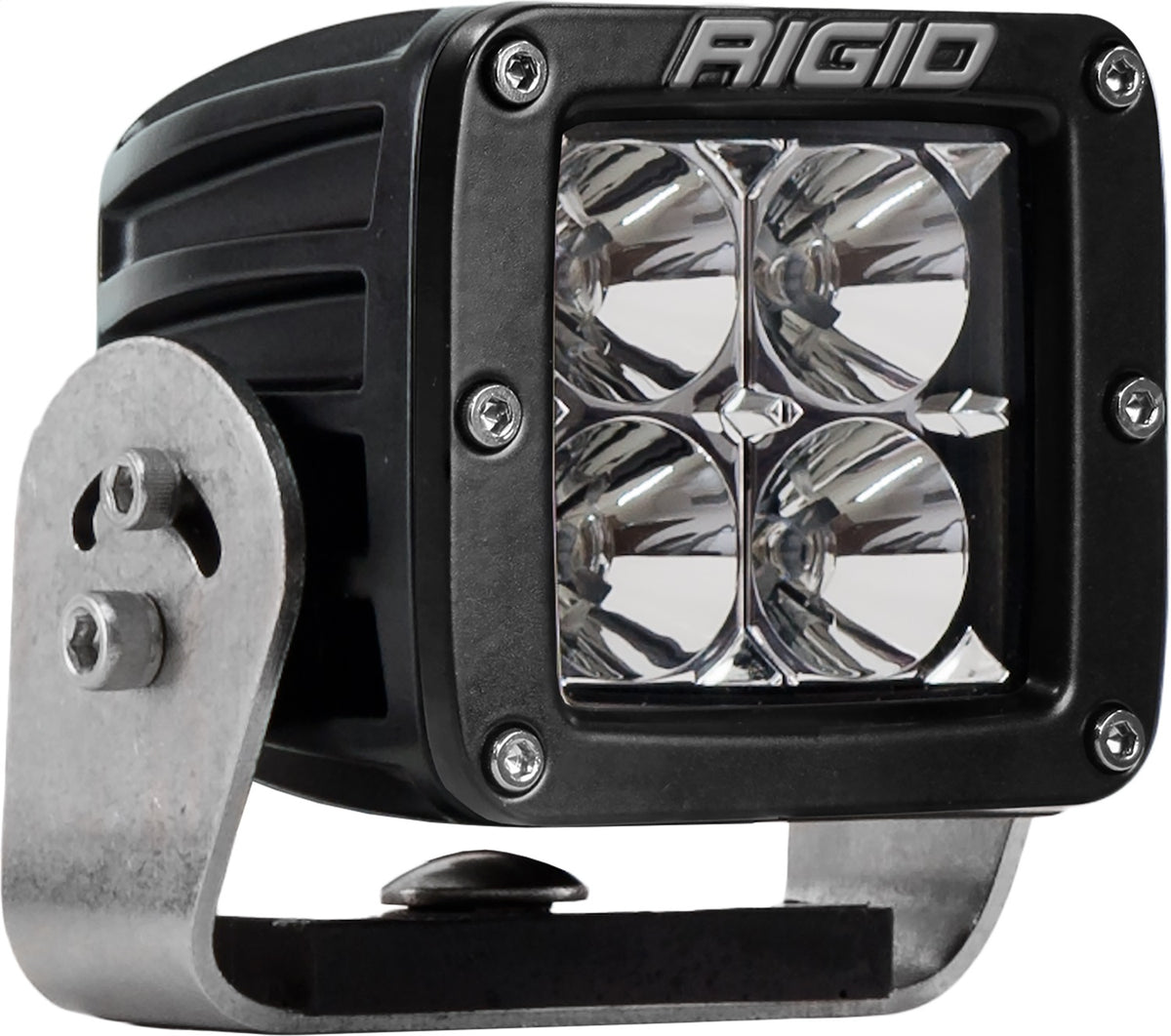 RIGID D-Series Pro Led Light, Flood Optic, Heavy Duty, Black Housing, Single 221113