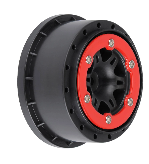 Pro-Line Racing Sixer 2.2/3.0 Red/Black Bead-Loc R Wheels 2 SLH PRO271504