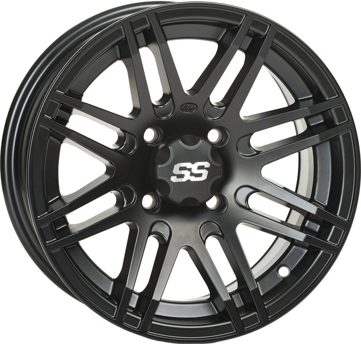 ITP SS 316 14x7 / 4x110 BP / 5+2 Offset Matte Black Wheel 1428560536B