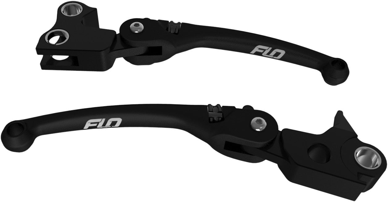 Flo Motorsports Mx Style Lever Set Black `96-17 Fxd HD-807BLK