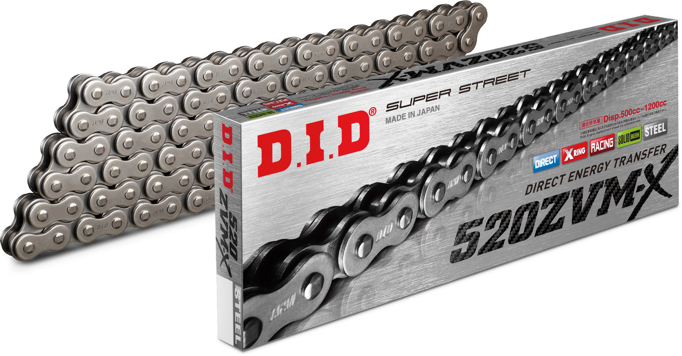 D.I.D. D.I.D Super Street 520Zvmx-120L X-Ring Zvmx Series Natural 520Zvmxx120Z 520ZVMXX120Z