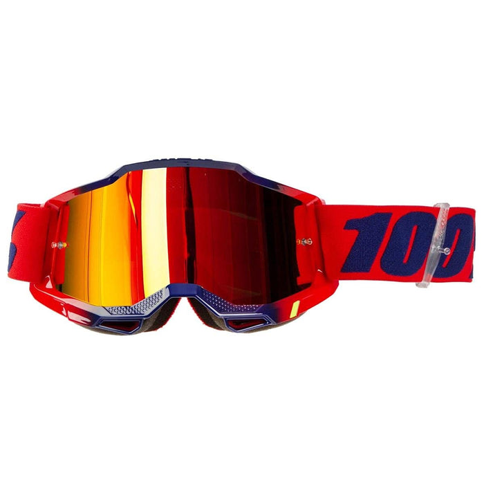 100% Accuri 2 Motocross & Mountain Biking Adult Goggles (Kearny Mirror Red Lens) 50221-251-15