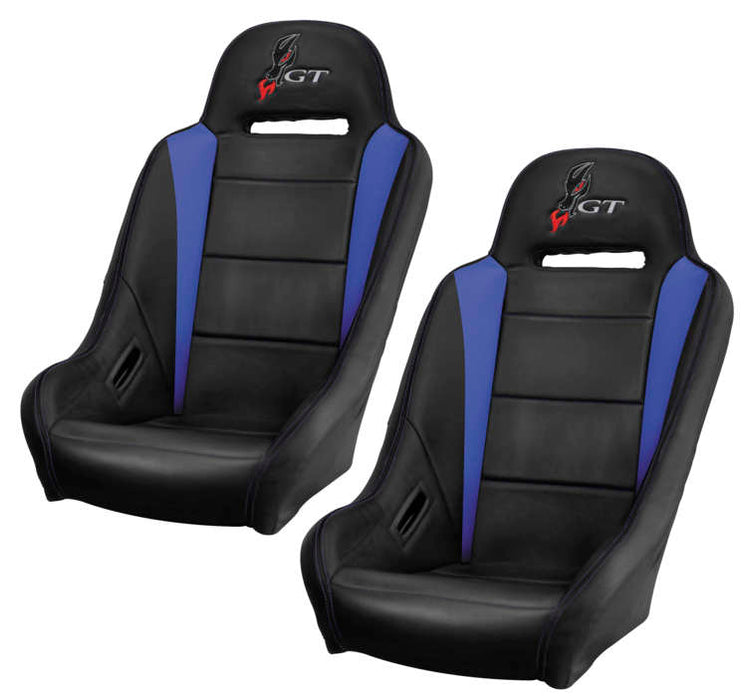 Dragonfire Racing® Highback Rt Seat Pr Blk/Blu Black/Blue 15-1154