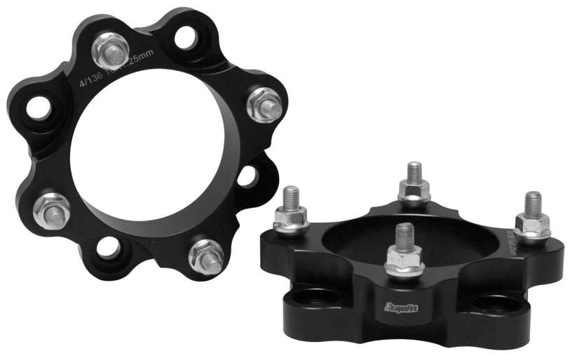 Dragonfire Racing® 1.5" Wheel Spacer 4/156 Black 10-1001