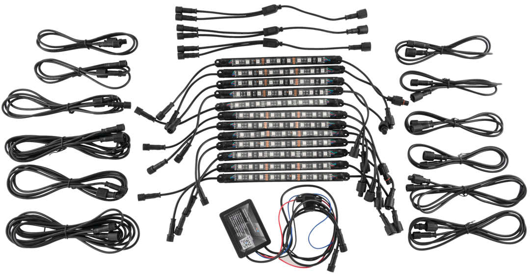 Dragonfire Racing® Rgb Accent Light Kit Bt 12Pc N/A 11-0804