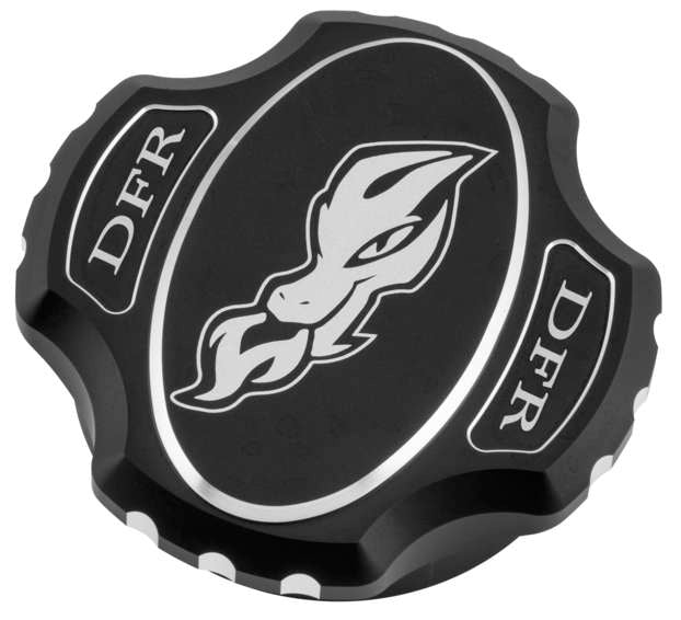 Dragonfire Racing® Ftvgc011 Pol Gas Cap-Df Racing Blk Black FTVGC011