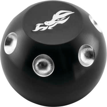 Dragonfire Racing® 2" Contrast Shifter Knob Black 04-0903