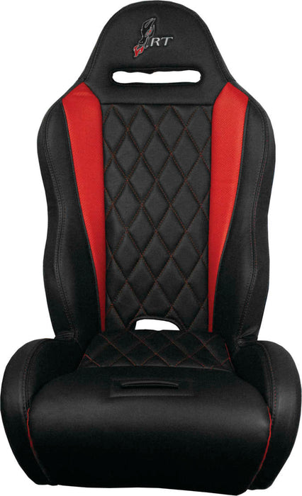 Dragonfire Racing® Highback Rt Seat Dimnd Pr Blk Black/Red 15-0068