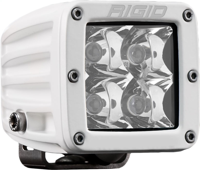 Rigid D-Series Pro Led Light, Spot Optic, Surface Mount, White Housing, Single 601213