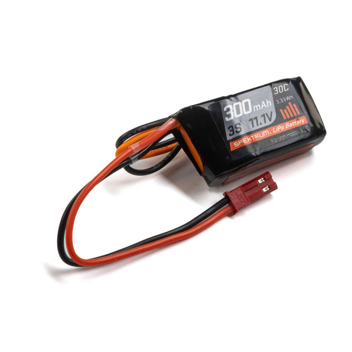 SPMX3003SJ30 Spektrum 300mAh 3S 11.1V 30C LiPo Battery; JST Connector SPMX3003SJ