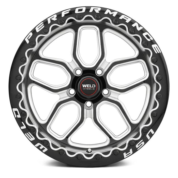 Weld Performance S907 Laguna Beadlock Custom Wheel 15X10, 50 Offset, 5X114.3 Bolt Pattern, 78.1Mm Hub Gloss Black With Milled Accents Rim S907B0067P50