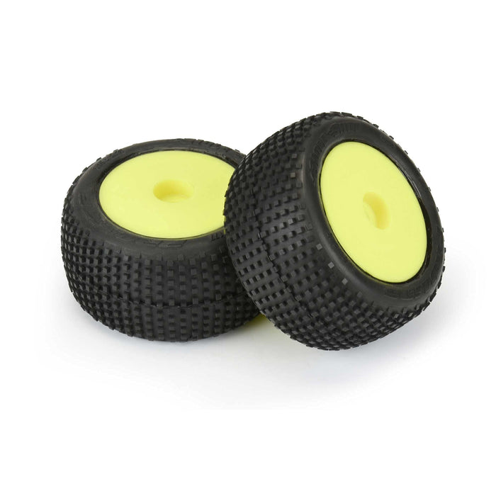 Pro-Line 1017712 Hole Shot Tires Mounted Yellow Mini-T 2.0 F/R (2)