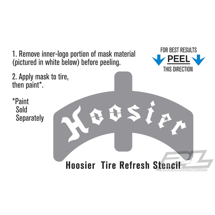 Proline Racing PRO634400 Hoosier Tire Refresh Stencil for 10153 Pro-Line Hoosier