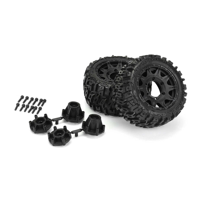 Pro-Line Racing Trencher LP 2.8 MTD Raid Black 6x30 F/R PRO1015910