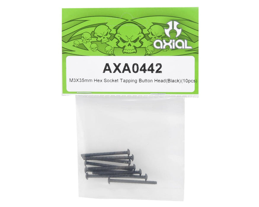 Axial AXA0442 Hex Skt Tapping Bttn Hd M3x35mm Black 10 AXIC0442 Elec Car/Truck Replacement Parts