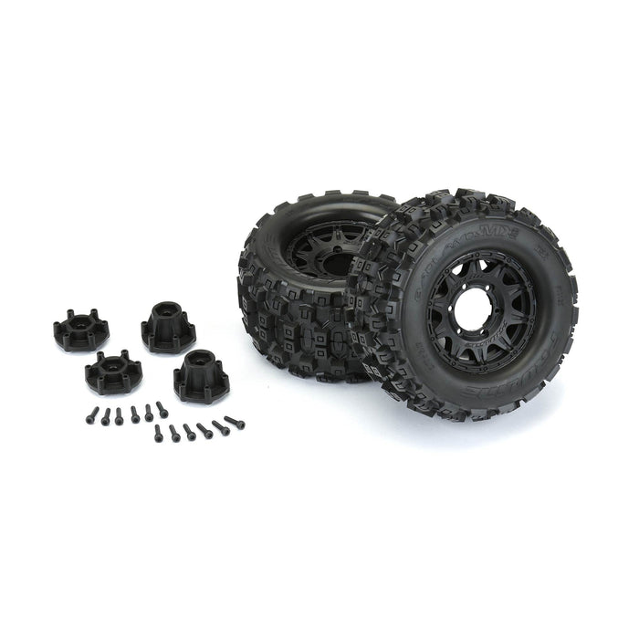 Pro-Line Racing Badlands MX28 2.8 MTD Raid Black 6x30 F/R PRO1012510