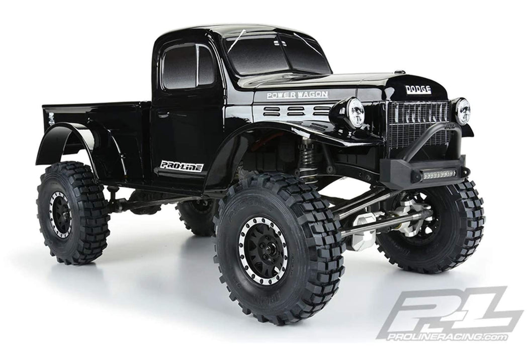 Pro-Line Racing 1946 Compatible with Dodge Power Wagon Black 12.3 WB Crawlers PRO349918 Car/Truck Bodies wings & Decals