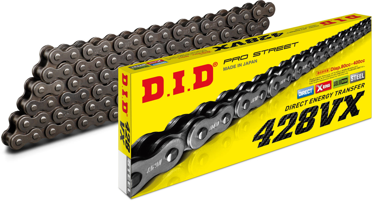 D.I.D. 428 Pro-Street Vx Series X-Ring Chain 118 Links 428Vxx118Fb 428VXX118FB