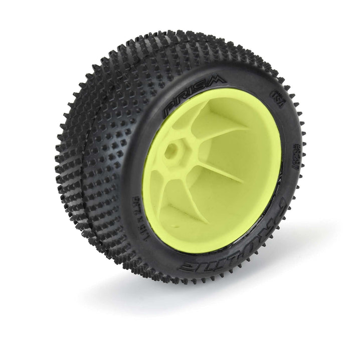 Pro-Line Racing Prism Carpet Tires MTD Yellow Mini-B Rear PRO829712