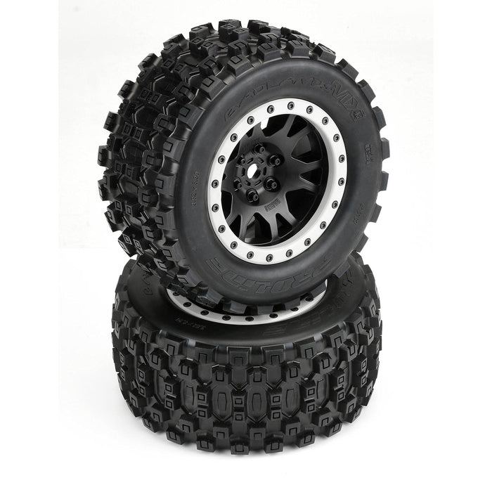 Pro-Line Racing 1/5 Badlands Mx43 Pro-Loc F/R X-Maxx Mtd 24Mm Blk/Gry Impulse (2), Pro1013113 PRO1013113