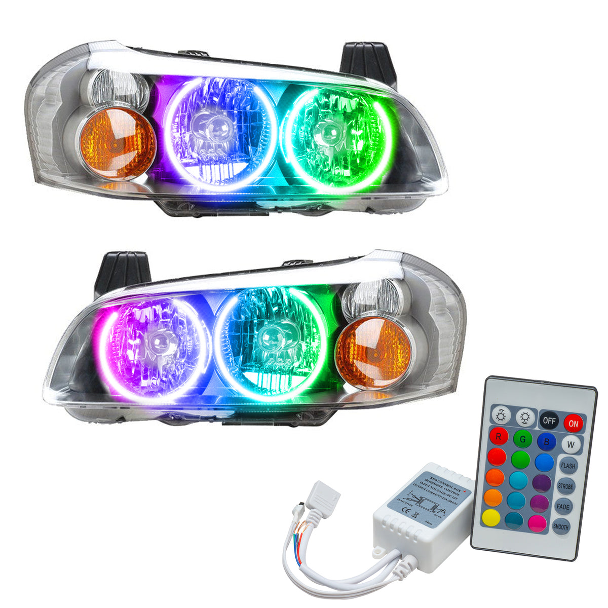 ORACLE Lighting 2002-2003 Compatible with Nissan Maxima Pre-Assembled LED Halo Headlights (With HID Bulbs/ Ballasts) MPN: 7174-504