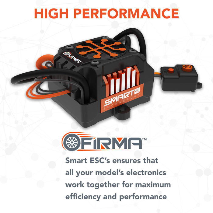 Spektrum SMART FIRMA 130A BL Smart ESC/1900Kv Sensorless MotCombo SPMXSEMC04 Car Speed Controls & Accessories