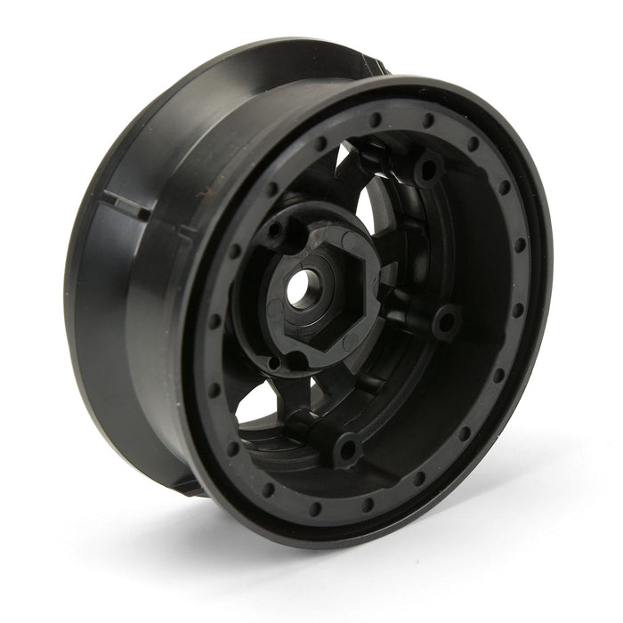 Proline Racing PRO276913 1.9 in. Impulse Plastic Internal Bead-Loc Wheel&#44; Black & Silver