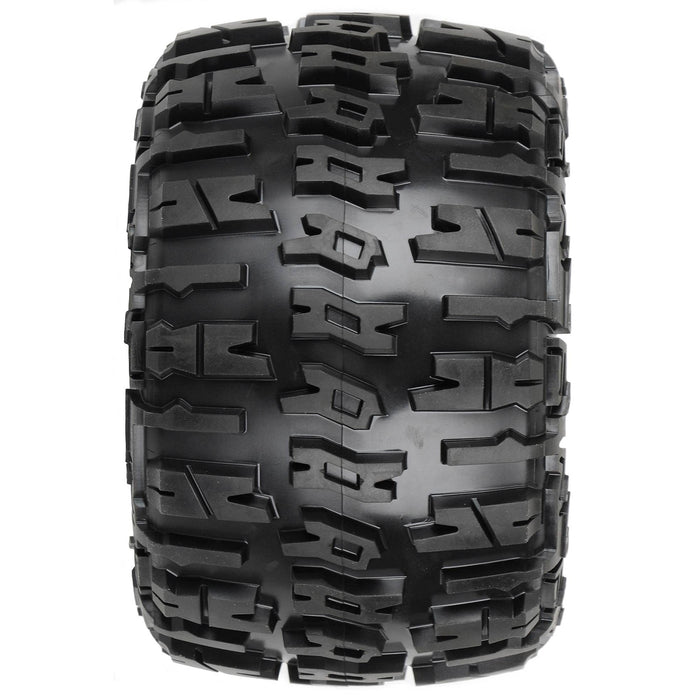 PRO118410 Pro-Line 1/8 Trencher X F/R 3.8" MT Tires Mounted 17mm Black Raid (2)