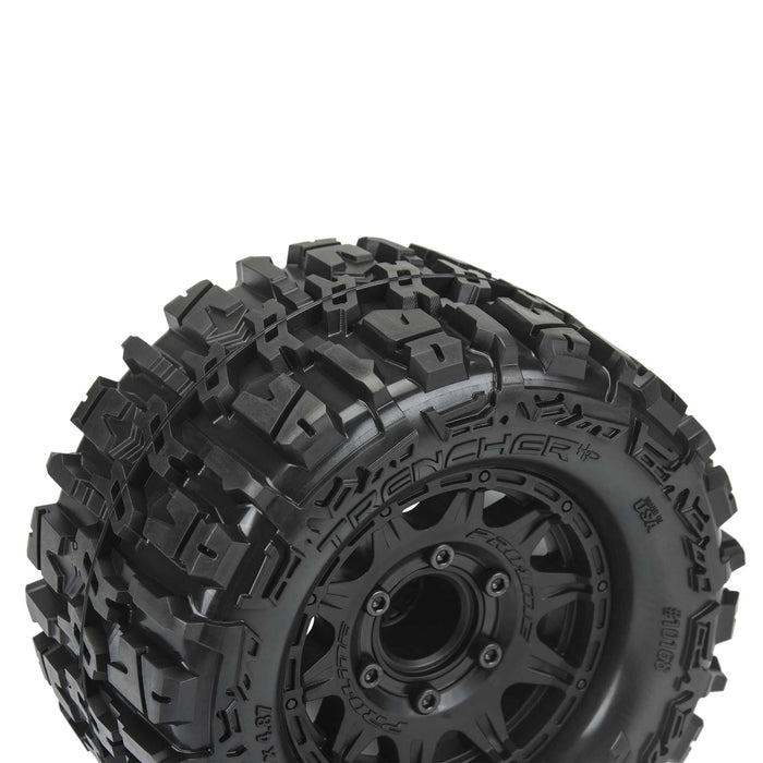 PRO1016810 Pro-Line 1/10 Trencher HP BELTED F/R 2.8" MT Tires Mounted 12mm Black