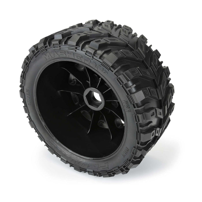 Pro-Line Racing 1/6 Masher X HP BELTED Fr/Rr 5.7" MT Tires Mounted 24mm Black Raid 2 PRO1017610