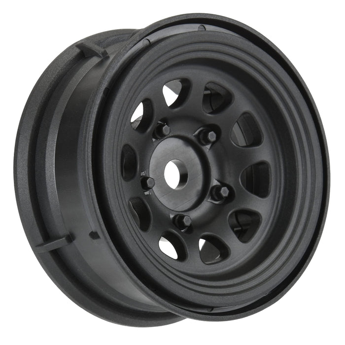 Pro-Line Racing 1/10 Keystone Front/Rear 1.55" 12mm Rock Crawler Wheels 2 Black PRO279703