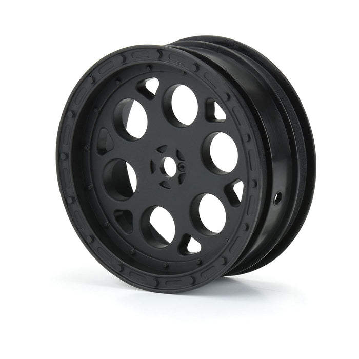 Pro-Line Racing 1/10 Showtime Front 2.2" 12mm Sprint Car Wheels 2 Black PRO278203