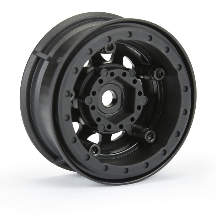 Pro-Line Racing 1/10 Keystone Front/Rear 1.55" 12mm Rock Crawler Wheels 2 Black PRO279703