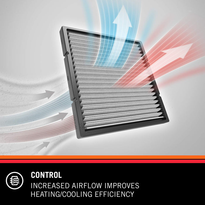 K&N Premium Cabin Air Filter: High Performance,Washable, Clean Airflow To Your Cabin: Designed For Select 2008-2019 Subaru (Levorg, Xv, Forester, Wrx, Crosstrek, Impreza), Vf2055 , Black VF2055