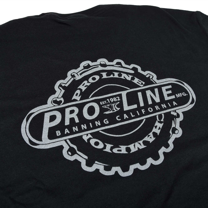 Pro-Line Racing Pro-Line Manufactured Black T-Shirt Medium PRO985502 Apparel