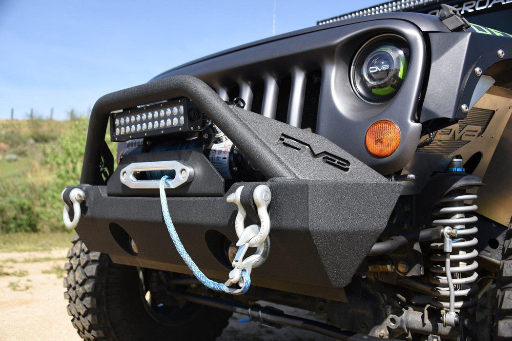 Dv8 Offroad Fbshtb-15 Front Bumper Fits 2007-2018 Wrangler Jk Stubby Width Winch Mount Includes Integrated Bull Bar Fog Light Cutouts Abjl-01 Compliant For Wrangler Jl & Gladiator Jt FBSHTB-15