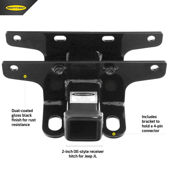 Smittybilt Class 2 Trailer Hitch With 2 Receiver Jh46 JH46