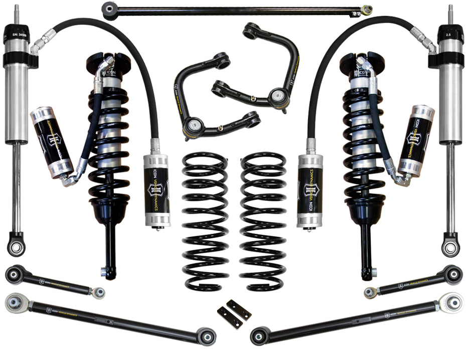 ICON 2007+ Toyota FJ / 2003+ Toyota 4Runner 0-3.5" Stage 6 Suspension System w/ Tubular UCA K53186T