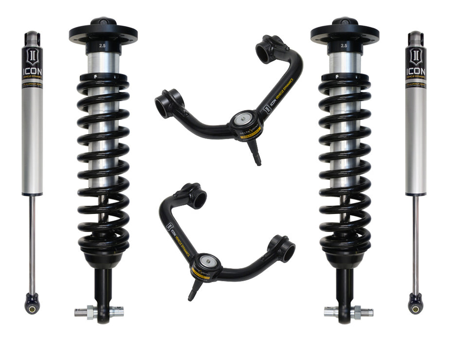 Icon 2021 Ford F150 2WD 0-3in Stage 2 Suspension System w Tubular UCA K93122T