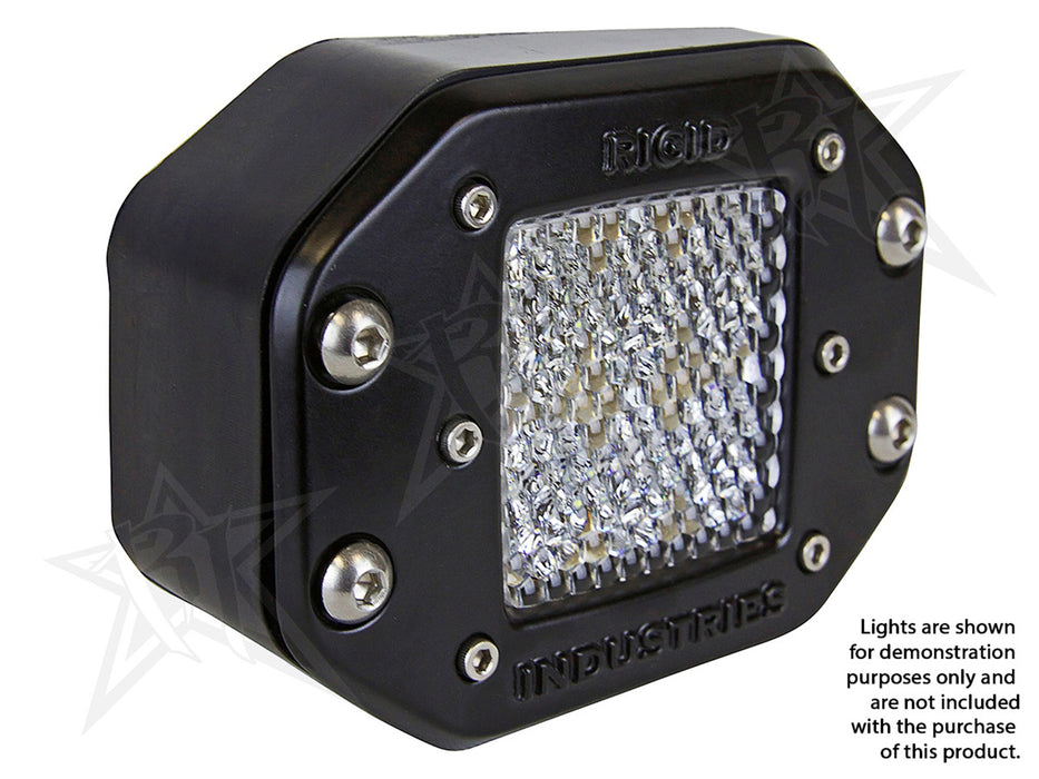 Rigid Industries D-Series Angled Flush Mount Kit Left/Right