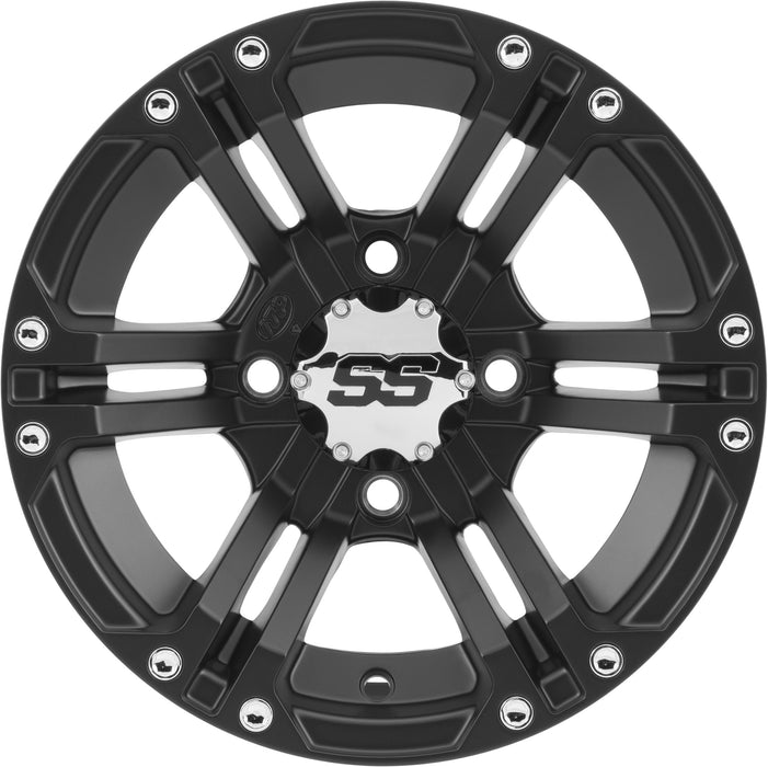 ITP SS 212 12x7 / 4x137 BP / 5+2 Offset Black Wheel 1222231536B