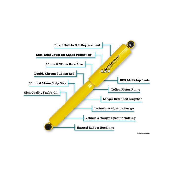 Dobinsons Rear Heavy Duty Hydraulic Shock Absorbers ford F150 F250 F350(Ts90-314) TS90-314