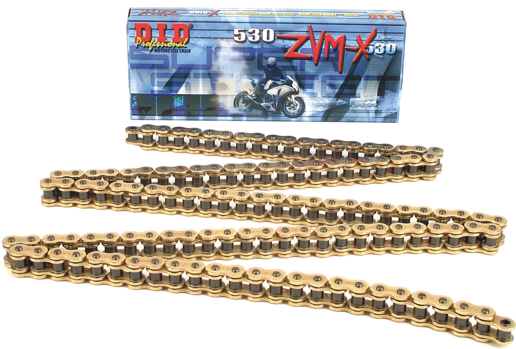 D.I.D. Did 530 Zvm-X Series X-Ring Chain 130 Links Gold 530ZVMXG130Z