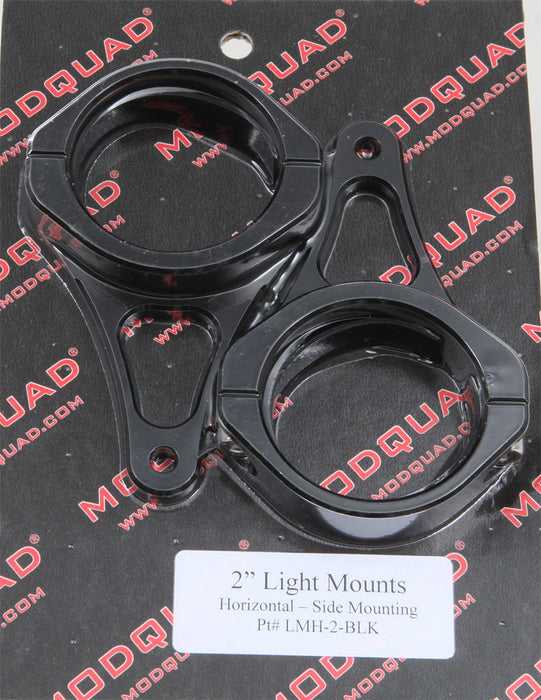 Modquad Mq Light Mnt 2" Horz Mnt Blk LMH-2-BLK